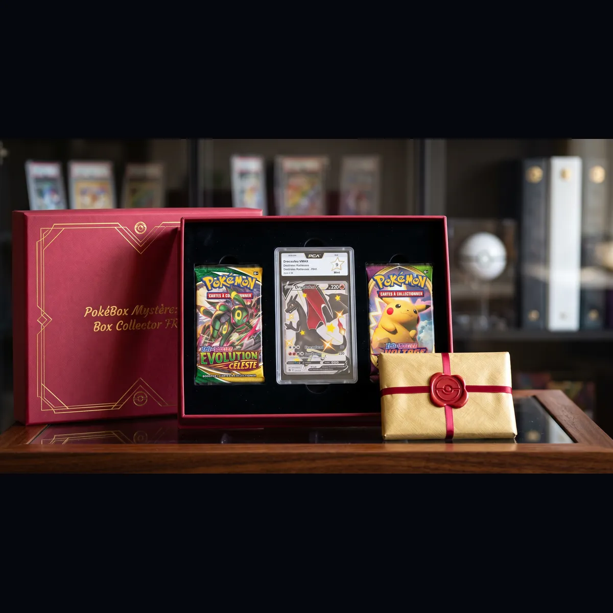 Box Collector FR PokéBox Mystère - Carte Pokémon gradée et boosters français scellés